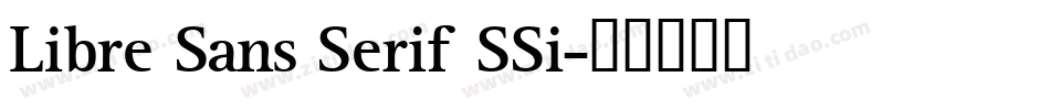Libre Sans Serif SSi字体转换